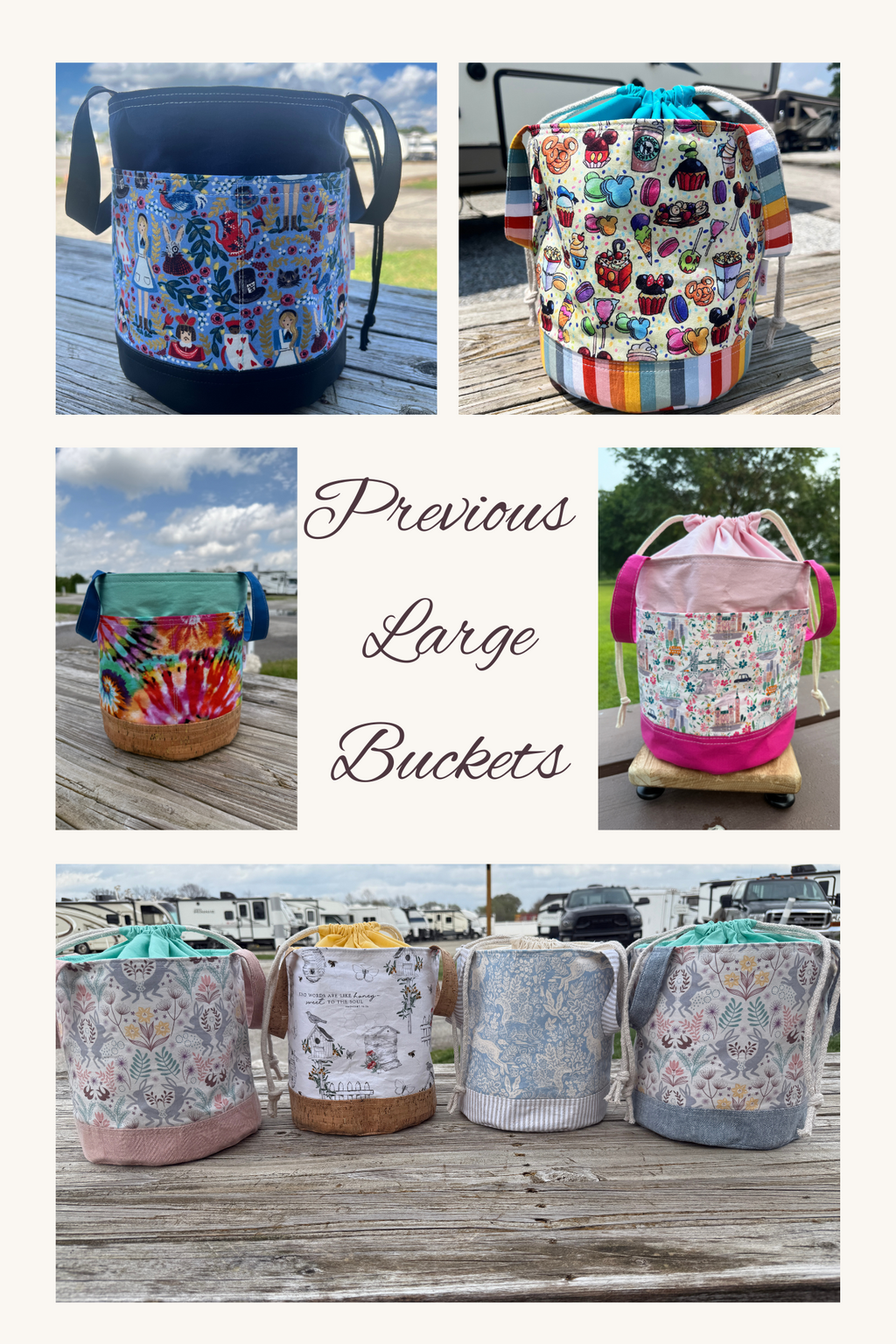 Create your own Bag! ** Large Bucket Style ** Custom Order