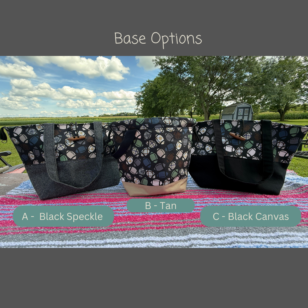 Pigskin Party Exclusive Plaid Football Bag!! - You choose your bag and trimmings!