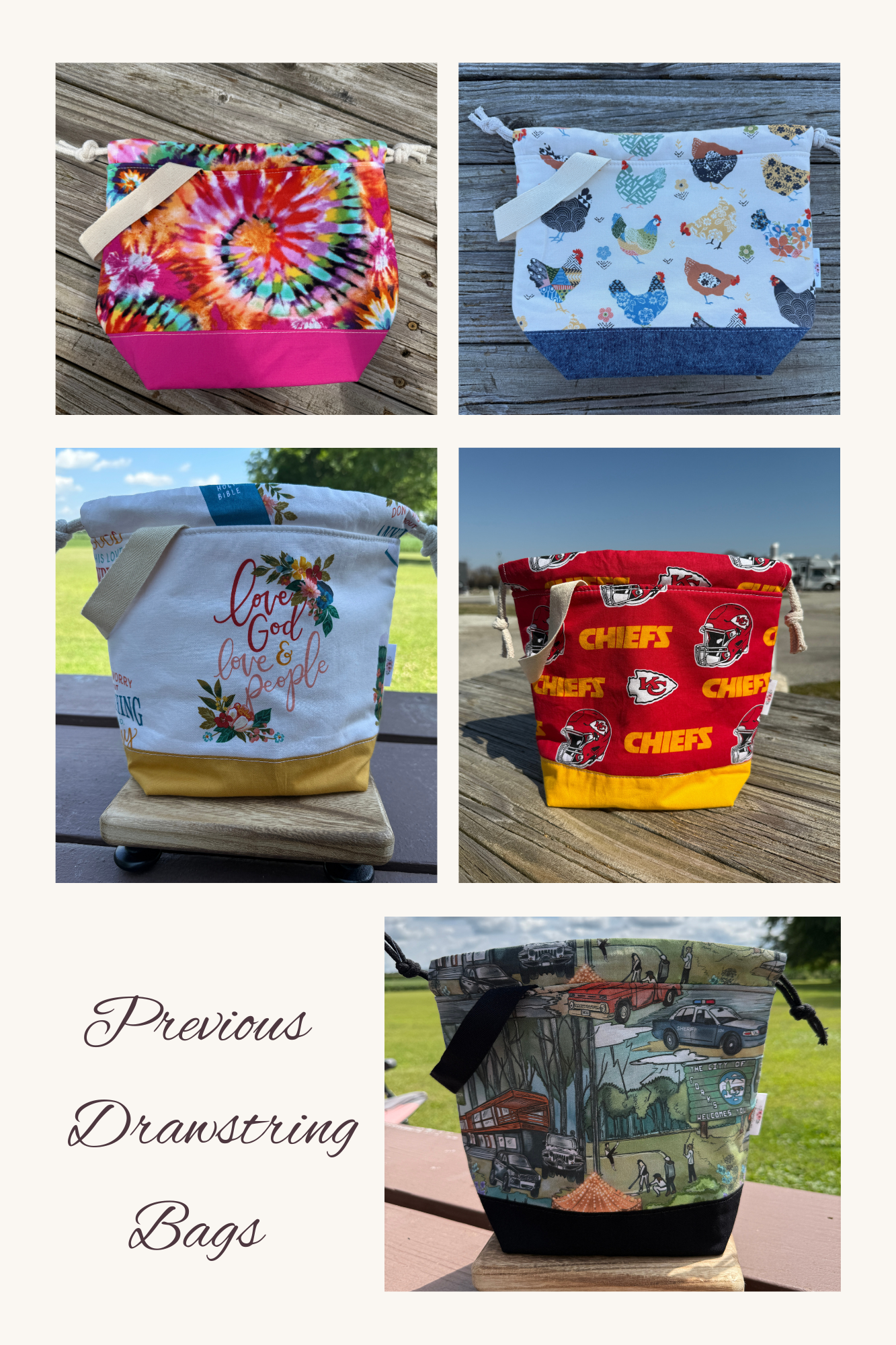 Create your own Bag! ** Drawstring Style ** Custom Order