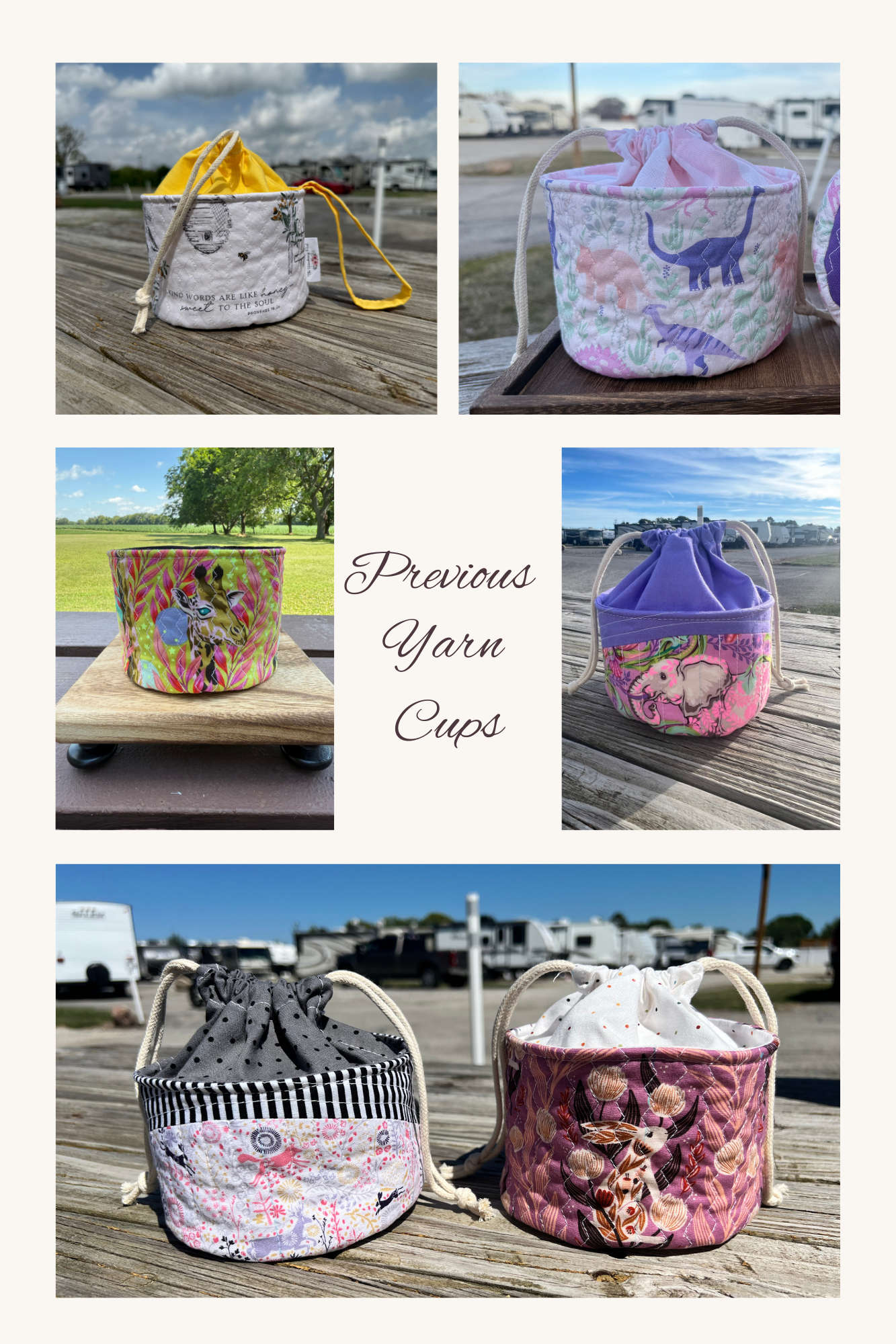 Create your own Bag! ** Yarn Cup Style ** Custom Order