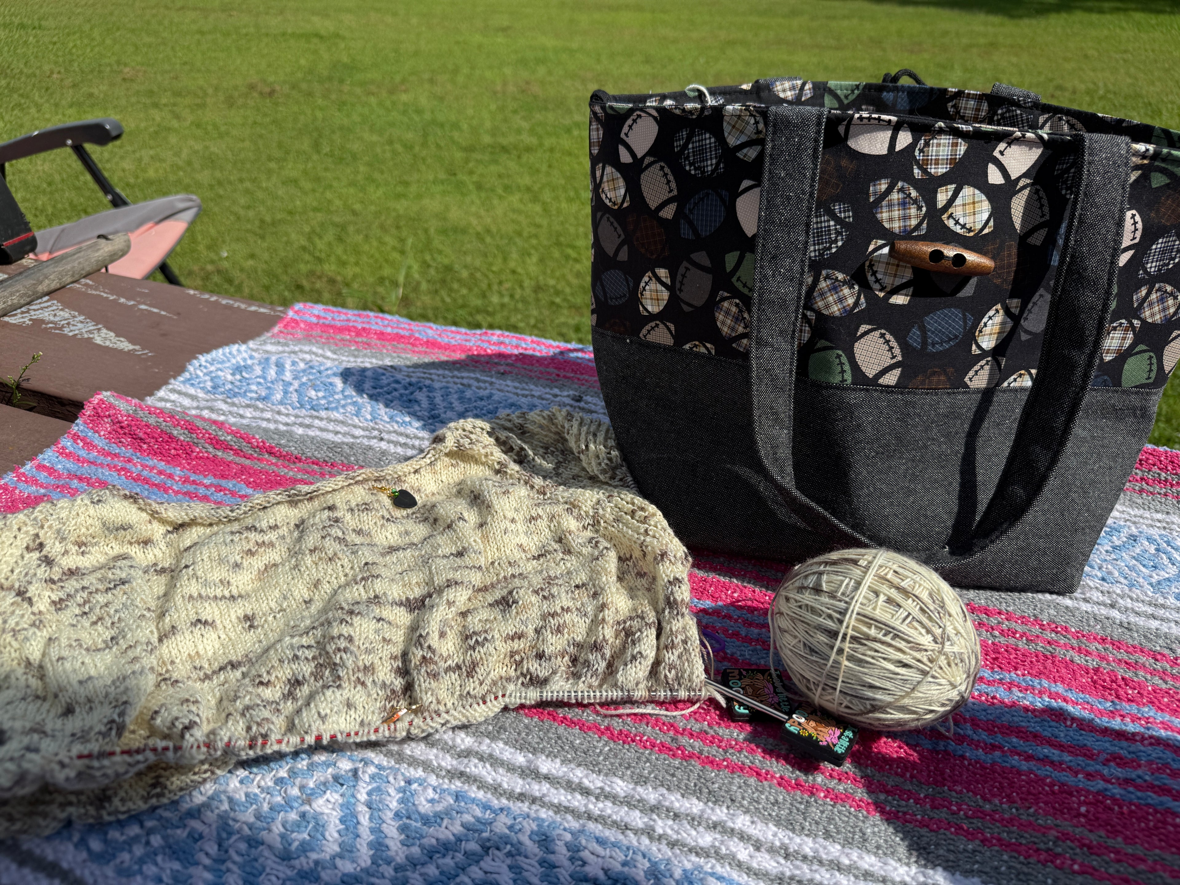Pigskin Party Exclusive Plaid Football Bag!! - You choose your bag and trimmings!