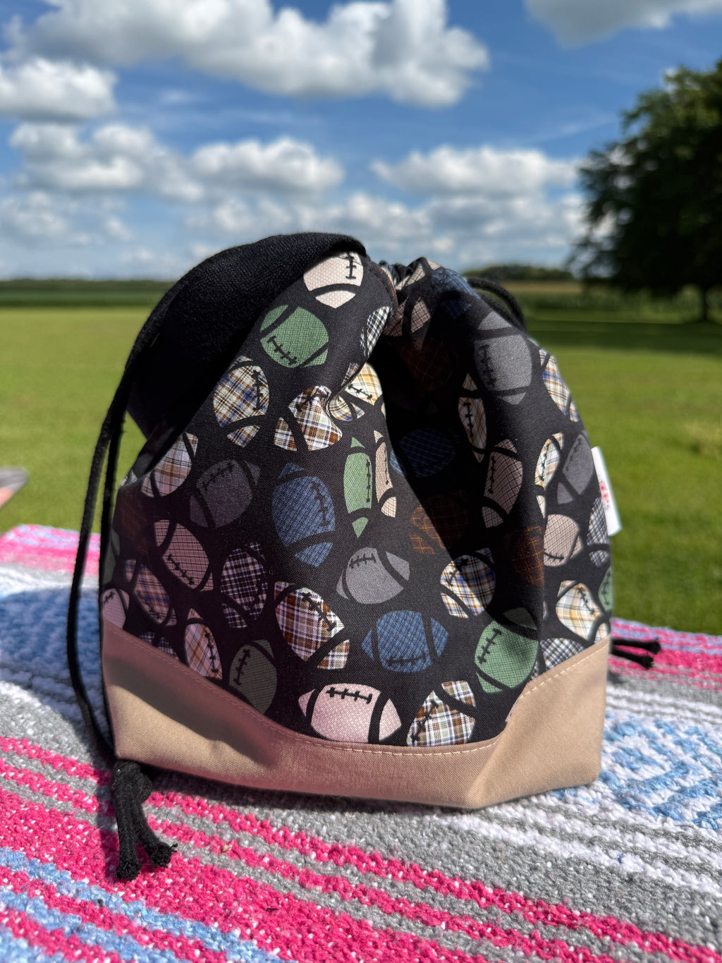 Pigskin Party Exclusive Plaid Football Bag!! - You choose your bag and trimmings!
