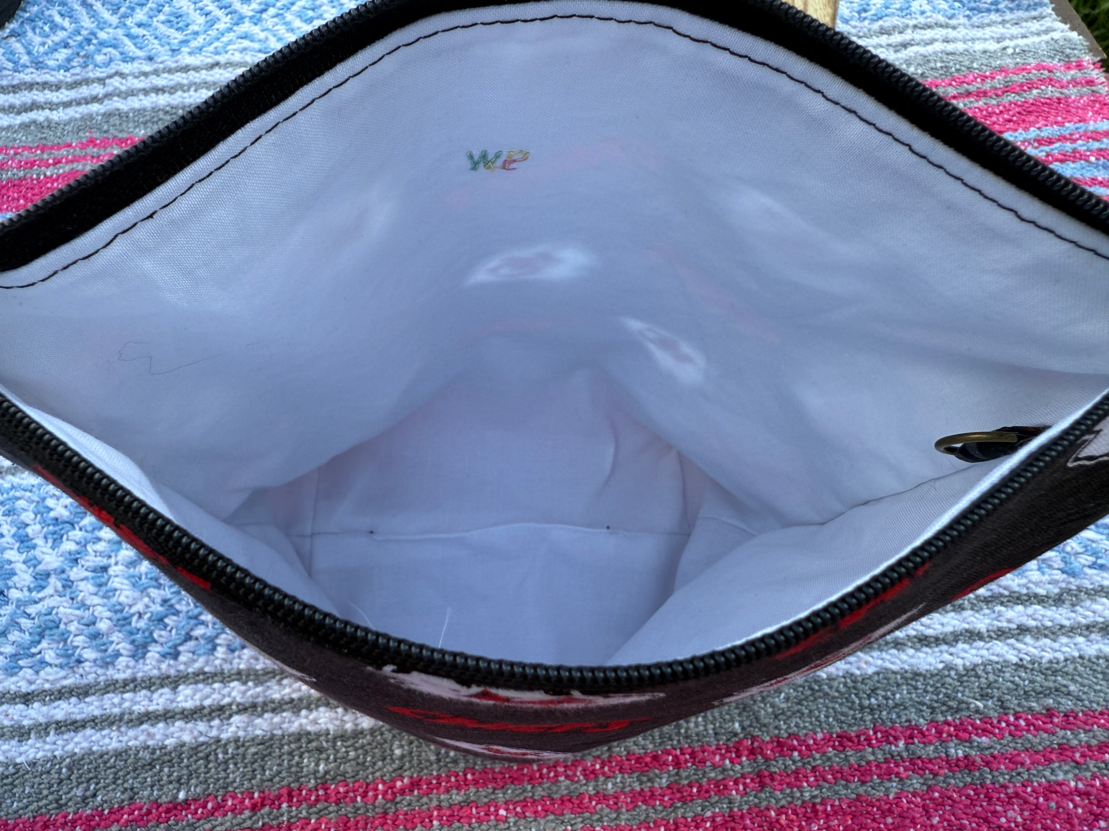 Ready to Ship - NEW bag style! - Black Kansas Chiefs inspired Julie Bag