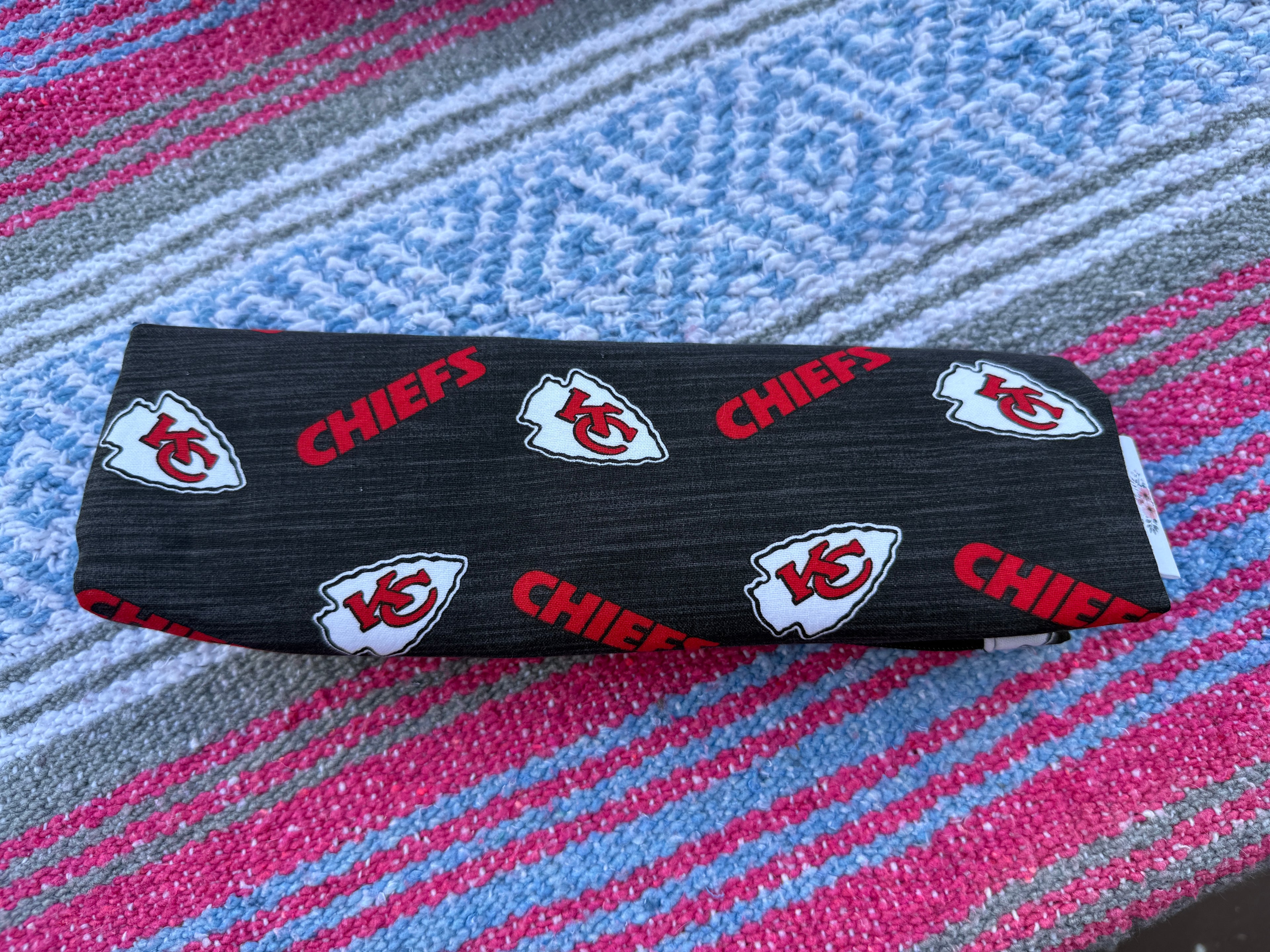 Ready to Ship - NEW bag style! - Black Kansas Chiefs inspired Julie Bag