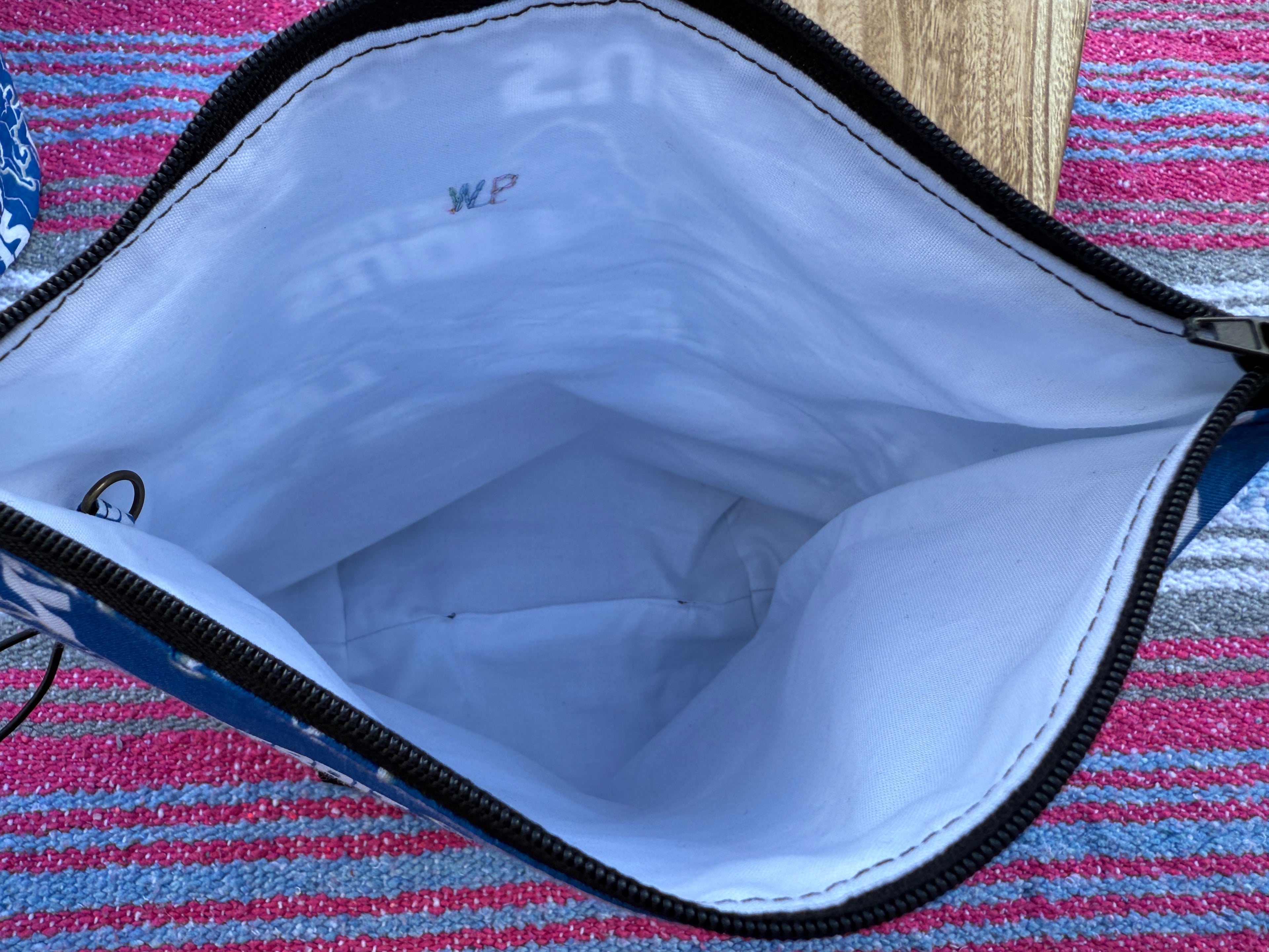Ready to Ship - NEW bag alert! - Detroit Lions inspired Julie Bag with zipper!